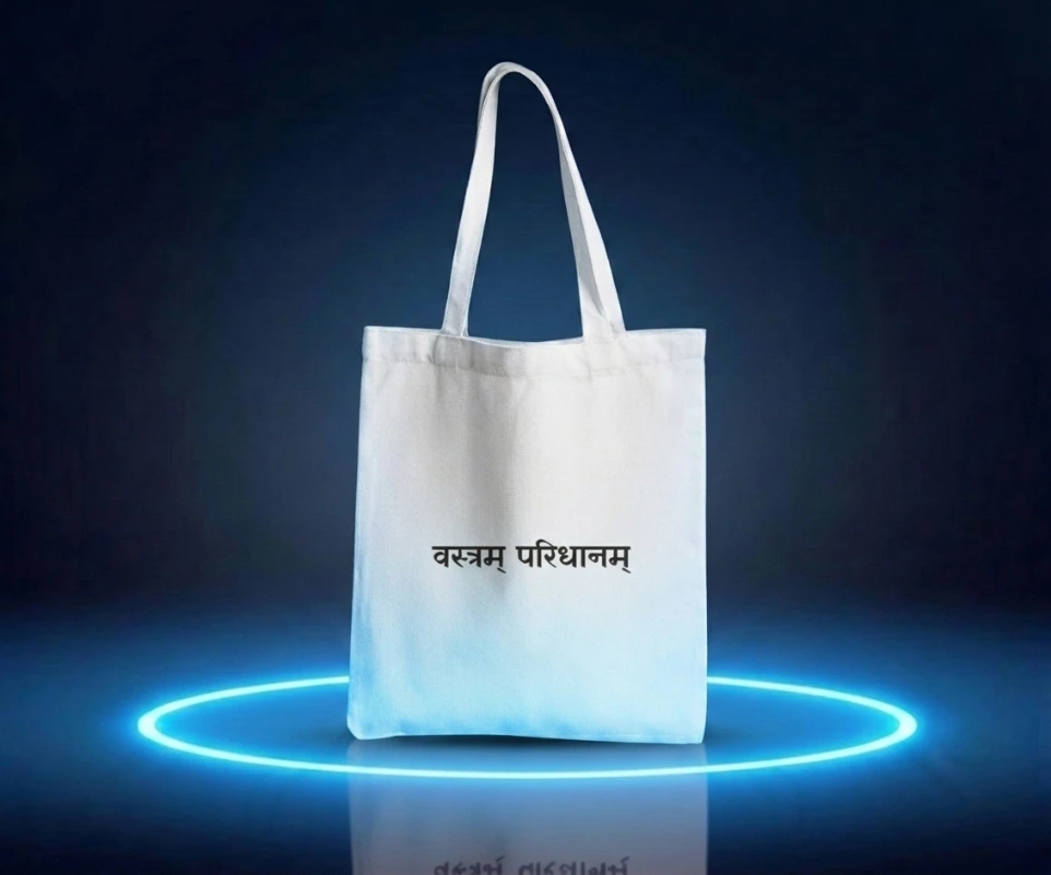 Vastram Paridhanam Tote Bag Non Zipper