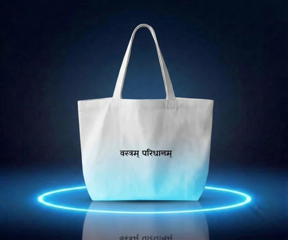 Vastram Paridhanam Large Tote Bag