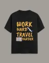 Work Hard Travel Harder Unisex Classic Crew Tshirt