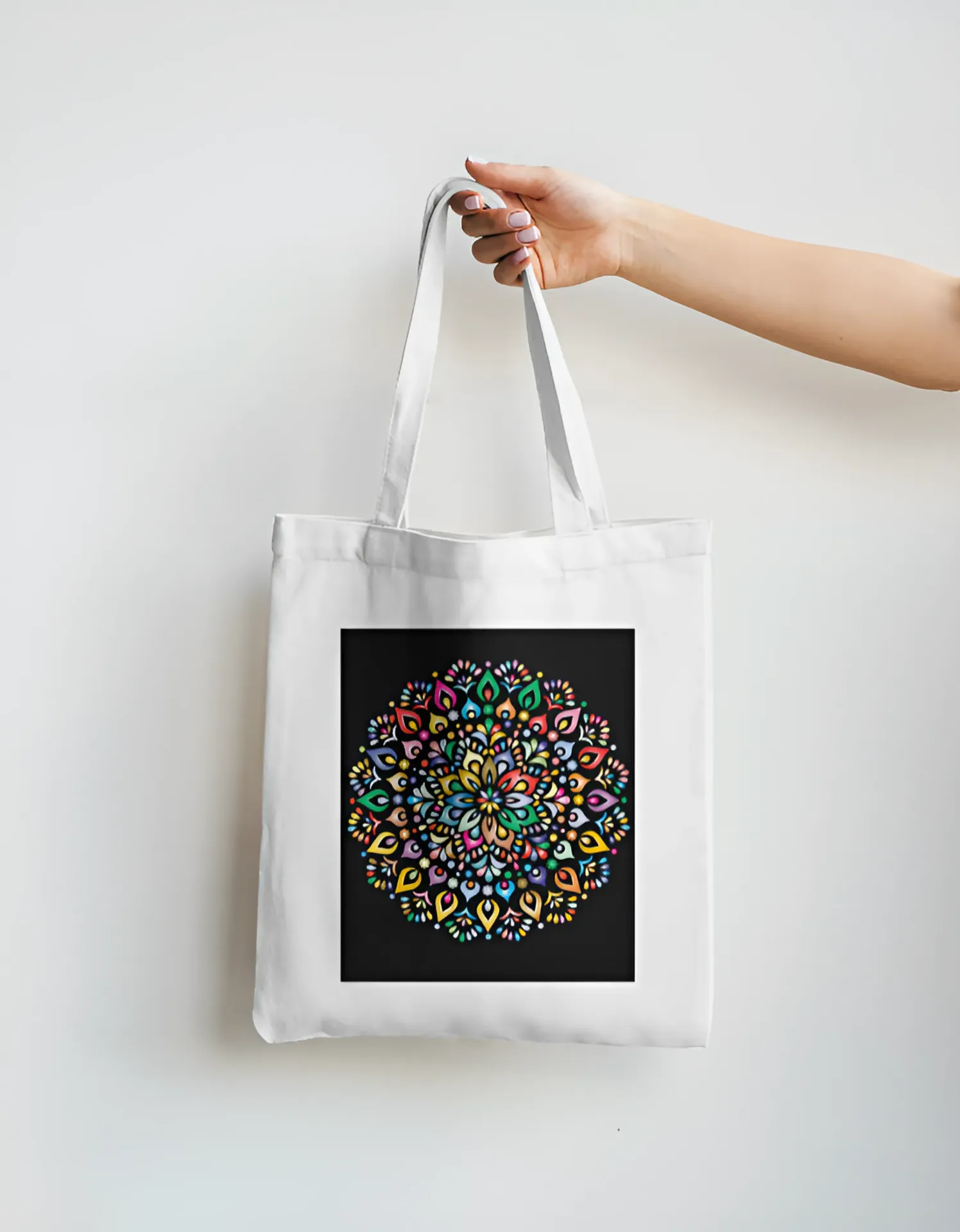 Colourful Pattern Tote Bag Non Zipper