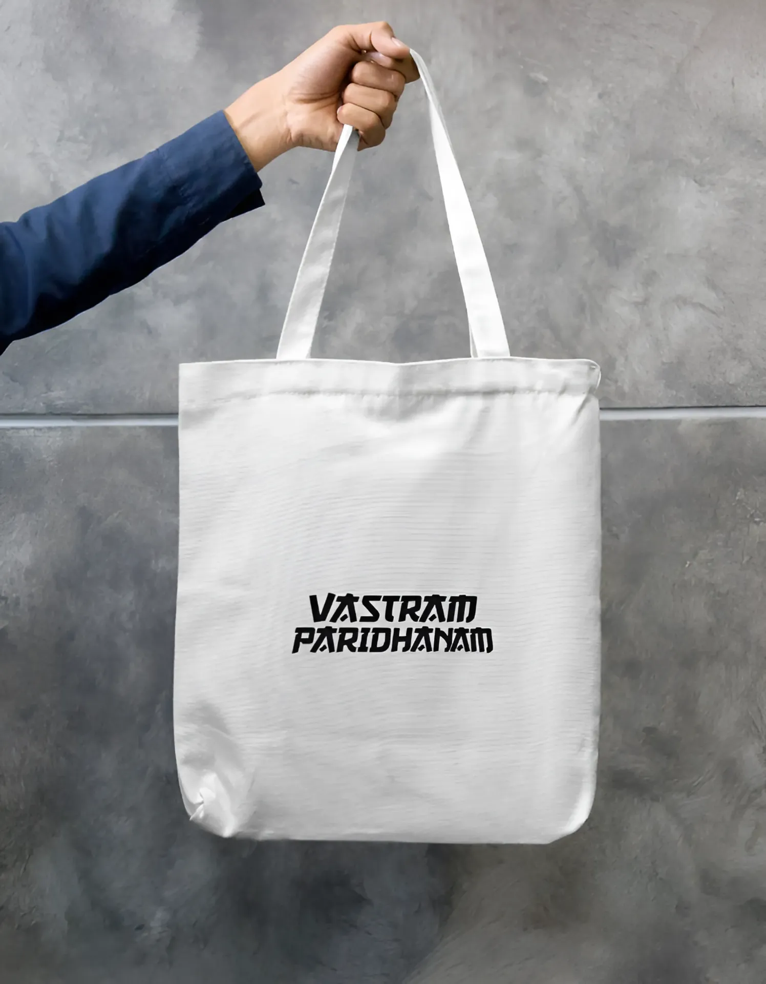 Vastram Paridhanam Tote Bag Zipper