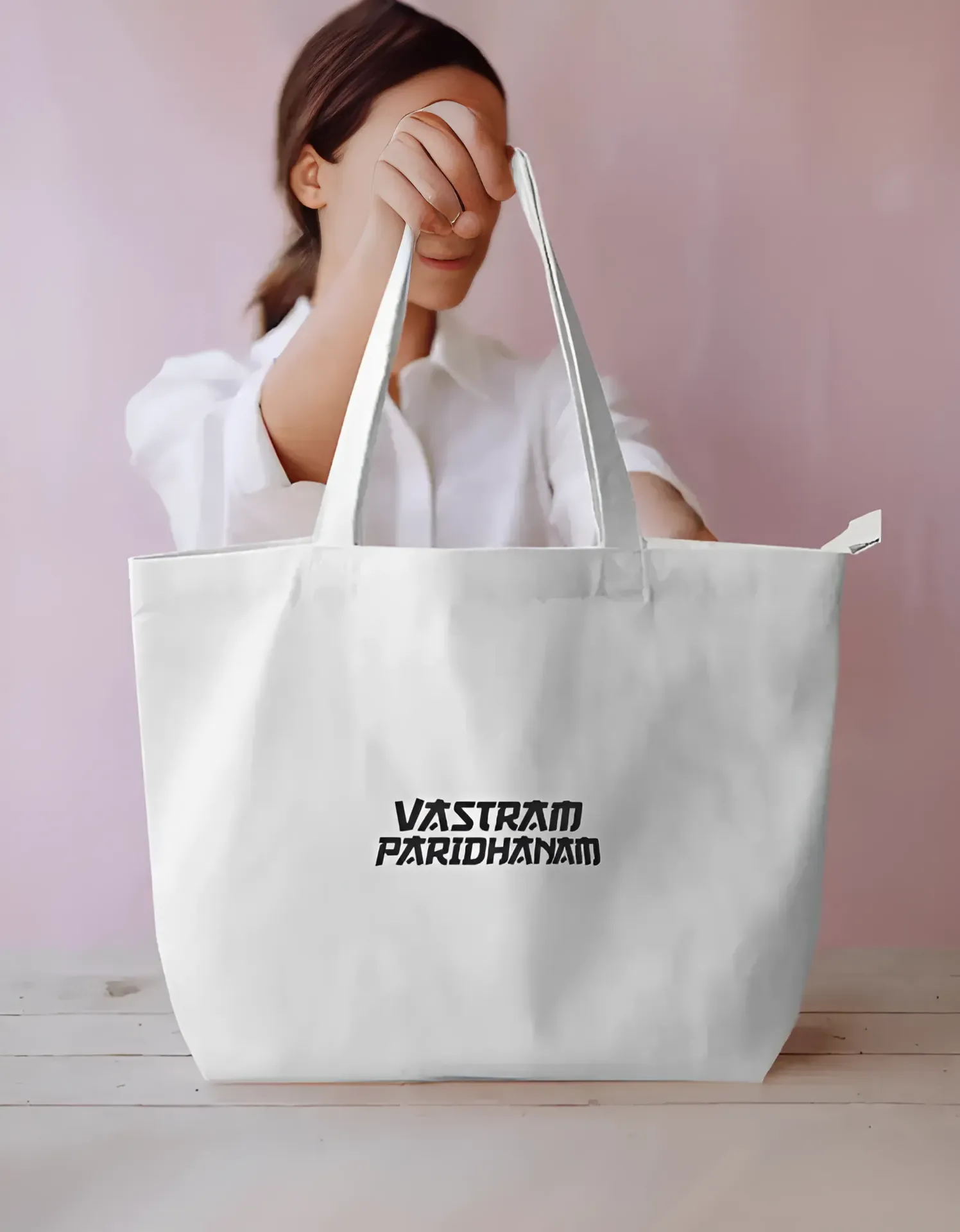 Vastram Paridhianam Large Tote Bag
